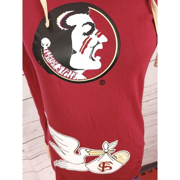 Florida State Seminoles Maternity Womens Long-Sleeve Hooded Tunic Top S By Klutc - Picture 6 of 11